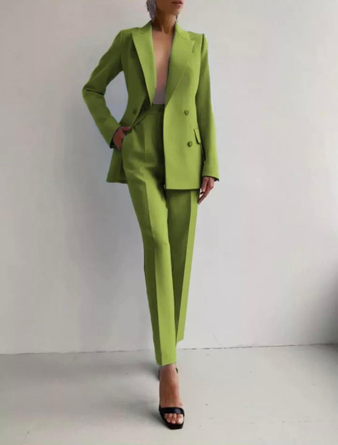 Caitlin | Tailored Cigarette Pantsuit