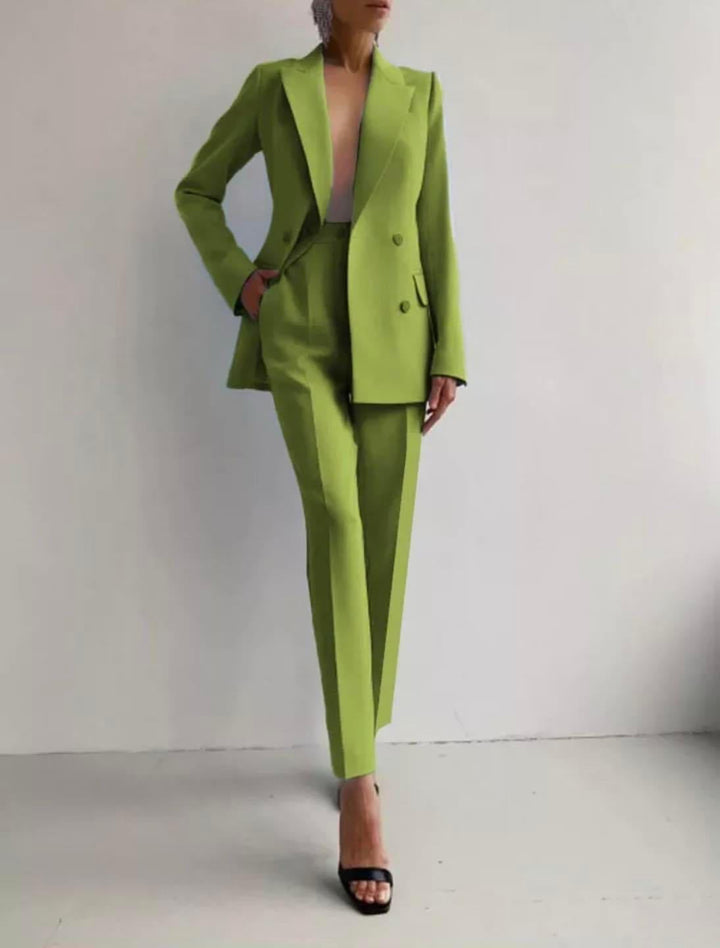 Caitlin | Tailored Cigarette Pantsuit