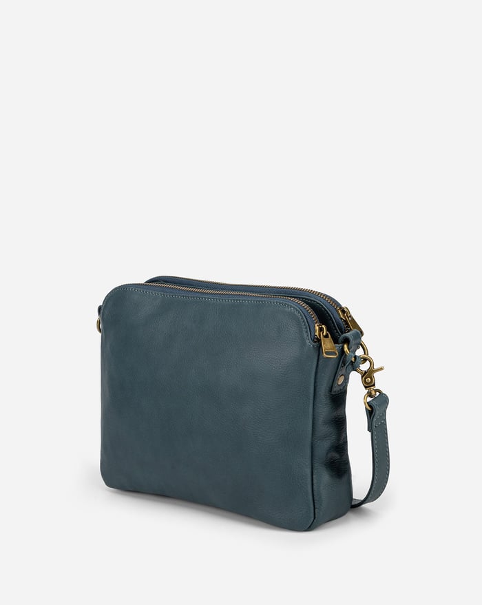 Sleek Three-Layer Crossbody Bag