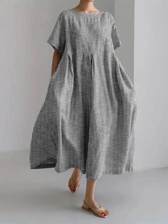 Sherry | Relaxed Fit and Retro Style Casual Long Dress