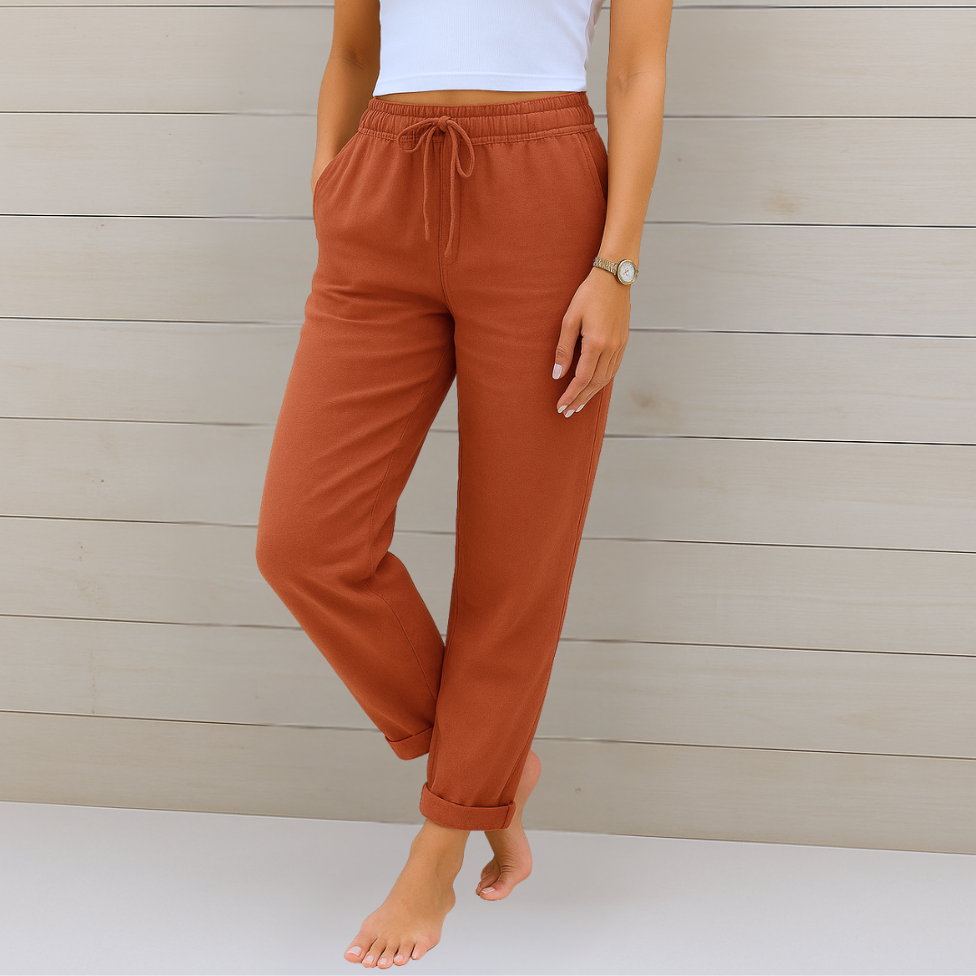 Sophia | Premium Breathable Linen Pants