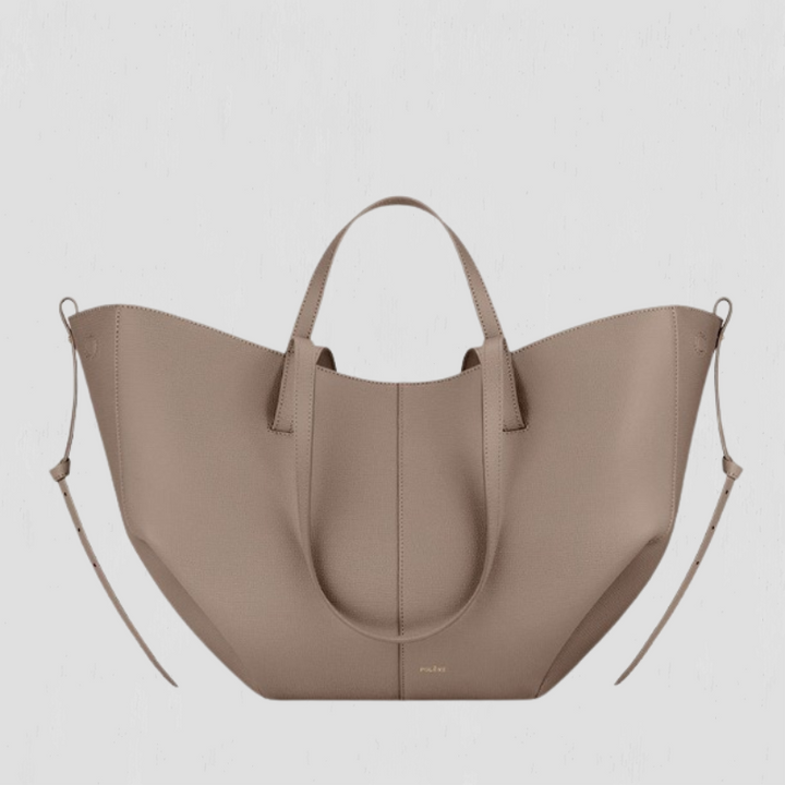 Jasmina | Shapely tote bag with side gathers