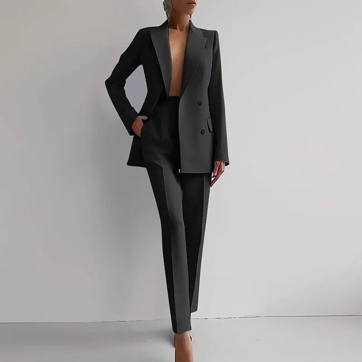 Caitlin | Tailored Cigarette Pantsuit