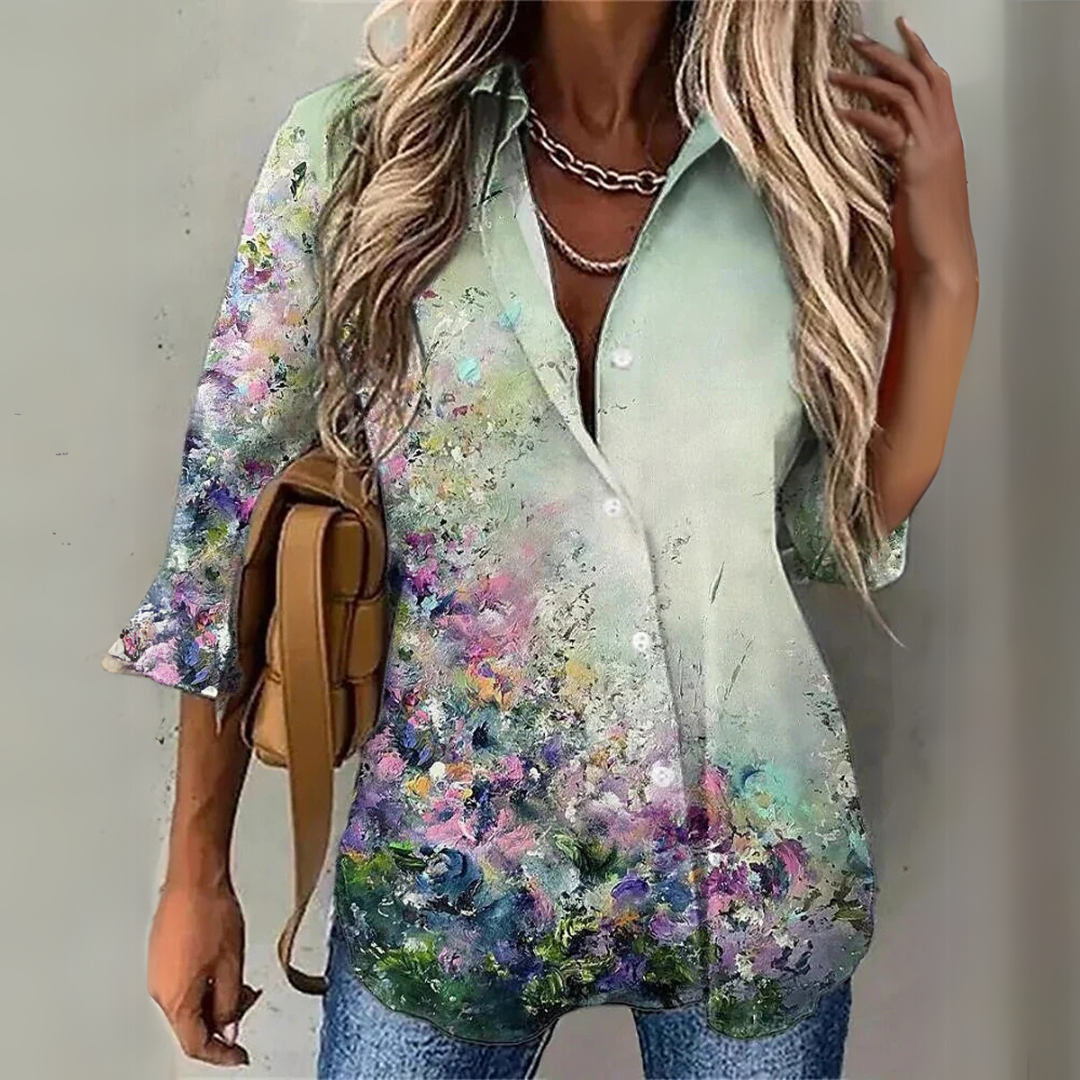 Shauna | Effortless Floral Elegance Blouse