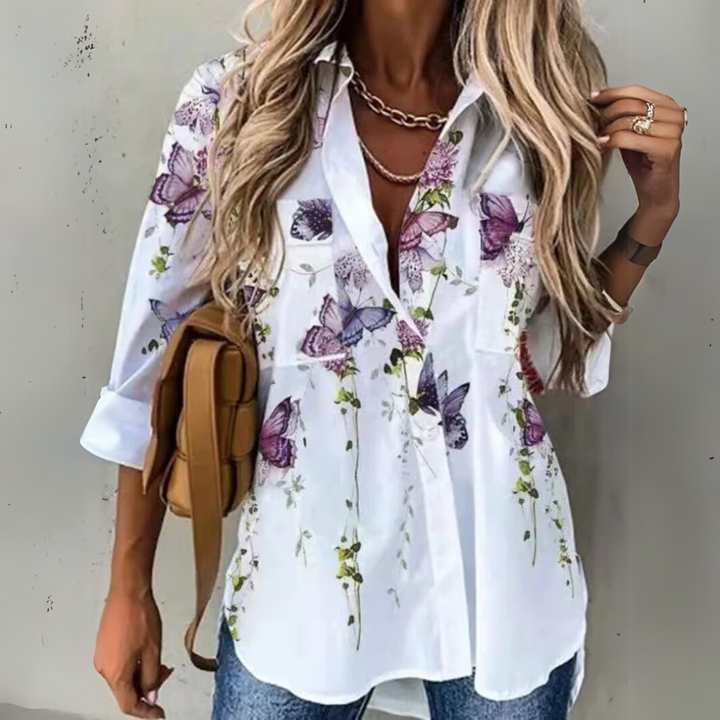 Mattie | Chic Contrast Blouse