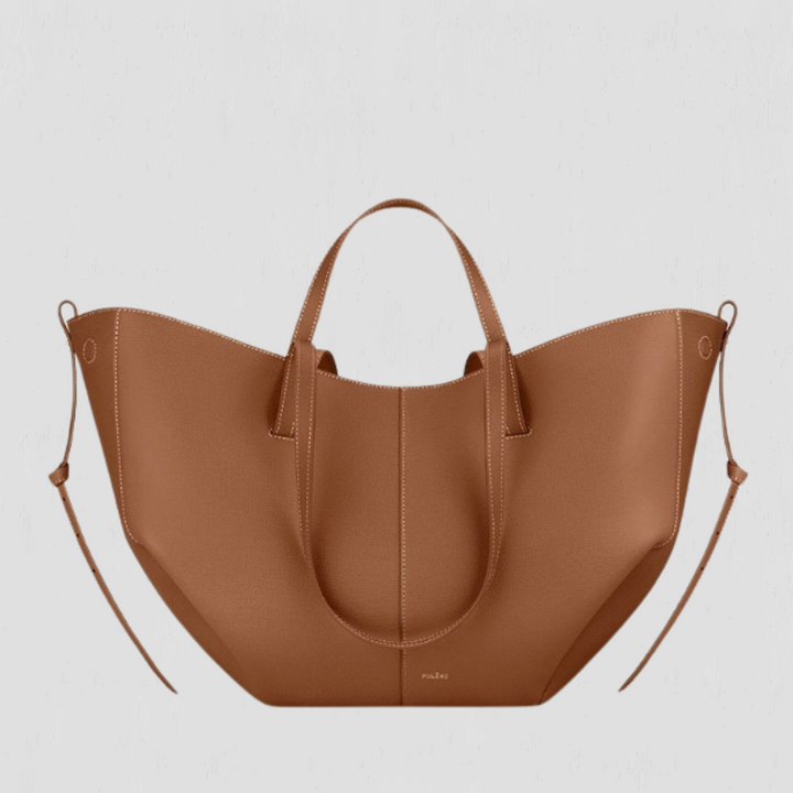 Jasmina | Shapely tote bag with side gathers