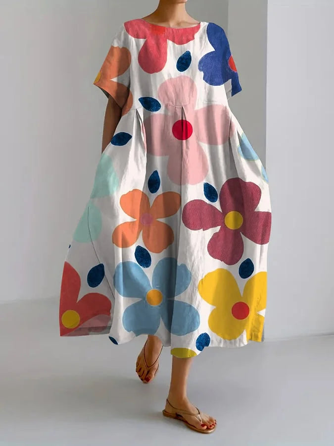 Myra | Floral Midi Dress