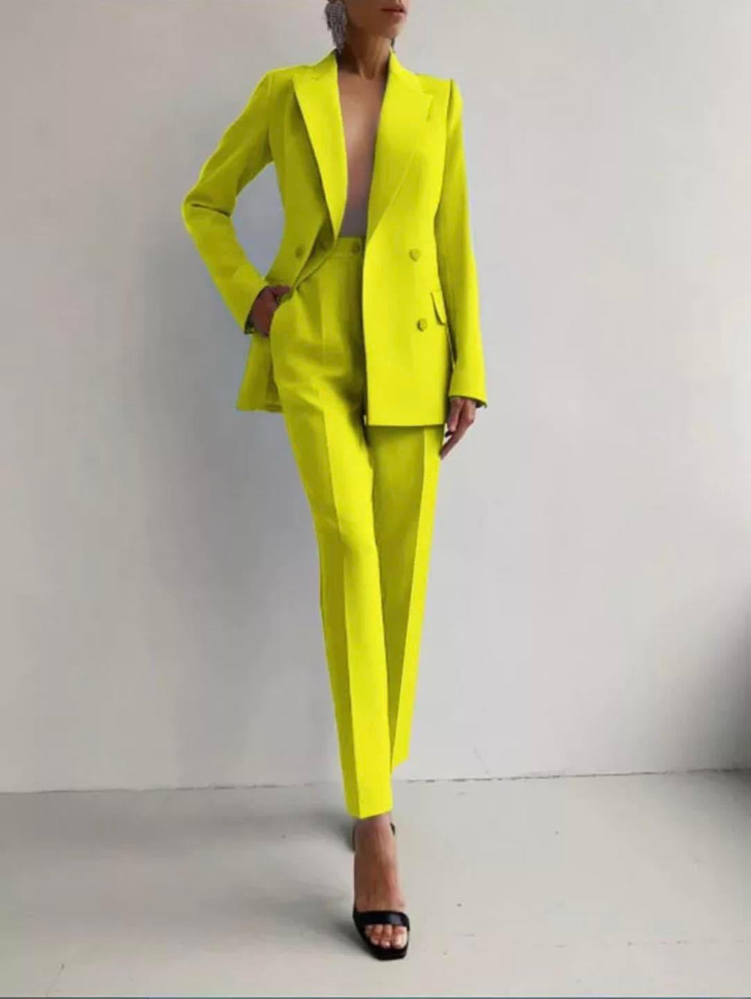Caitlin | Tailored Cigarette Pantsuit