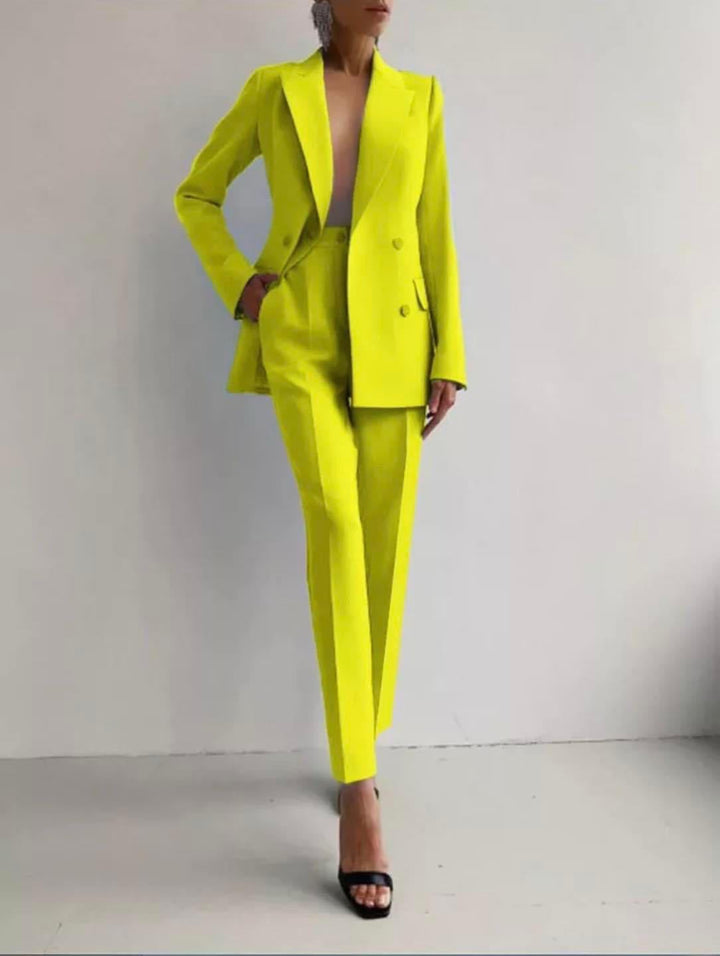 Caitlin | Tailored Cigarette Pantsuit