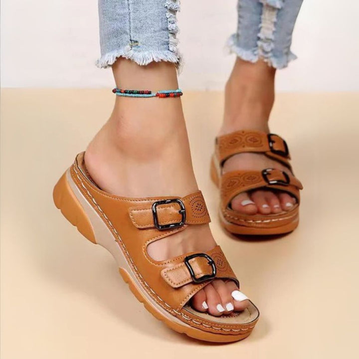Carmella  | Orthopedic Leather Sandals