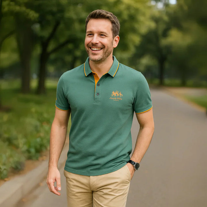 Classic polo shirt in organic cotton