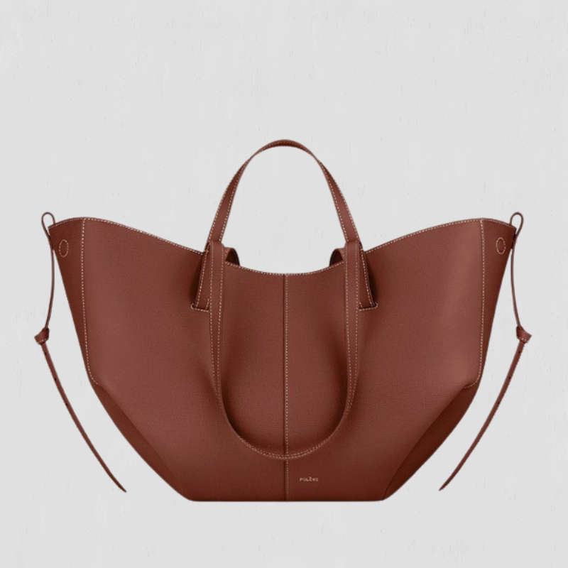 Jasmina | Shapely tote bag with side gathers