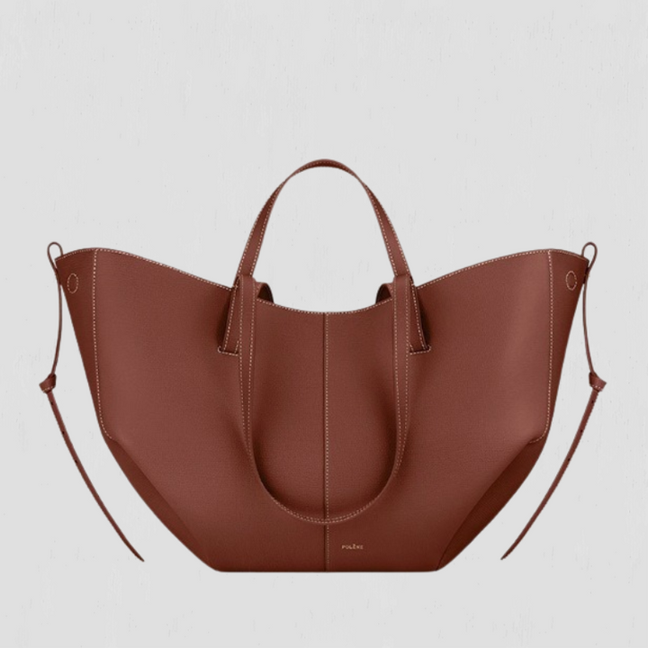 Jasmina | Shapely tote bag with side gathers