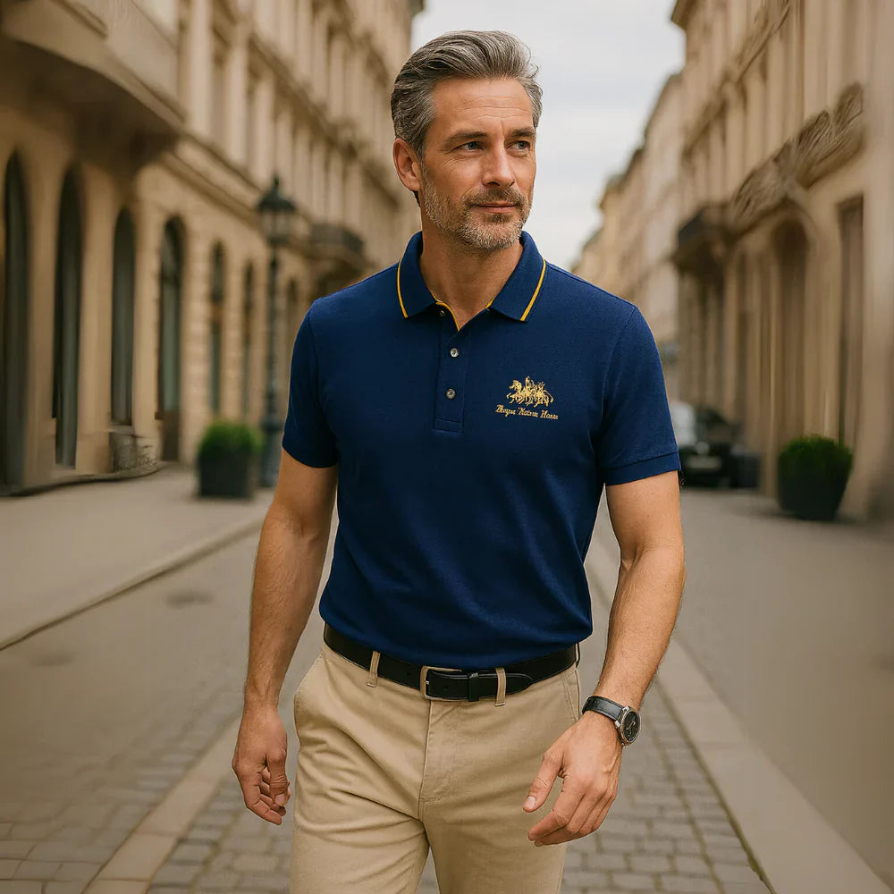 Classic polo shirt in organic cotton