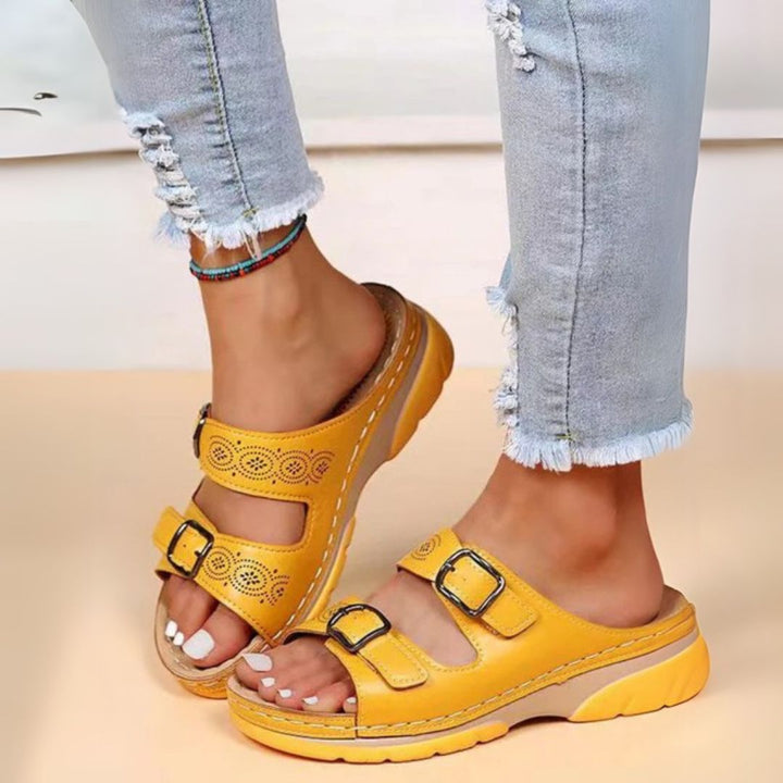 Carmella  | Orthopedic Leather Sandals