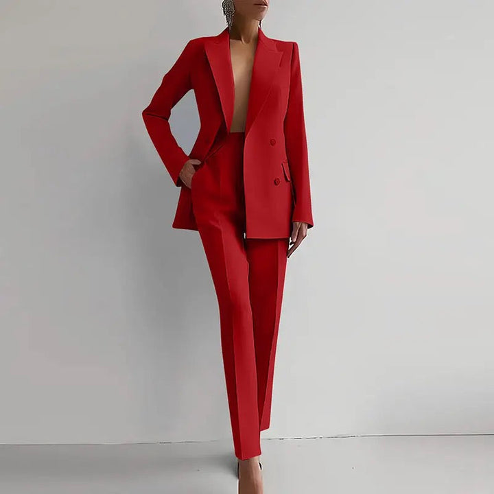 Caitlin | Tailored Cigarette Pantsuit