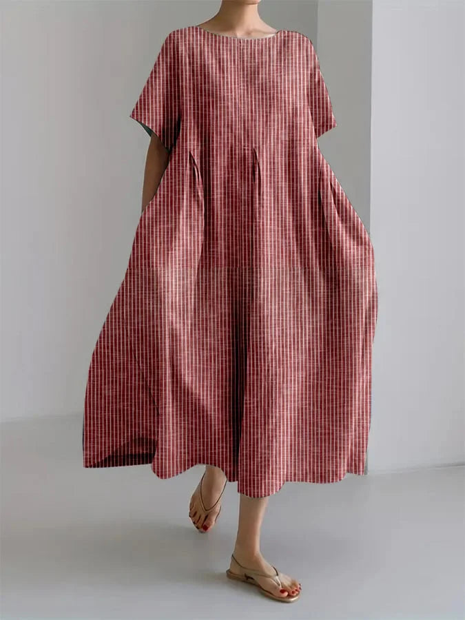 Sherry | Relaxed Fit and Retro Style Casual Long Dress