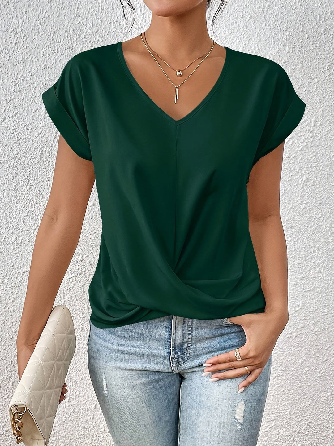 Florine | Casual T-Shirt with Sweetheart Neckline