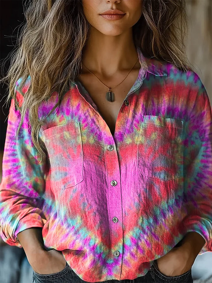 Cecile | Women's Colourful Long Sleeve Shirt