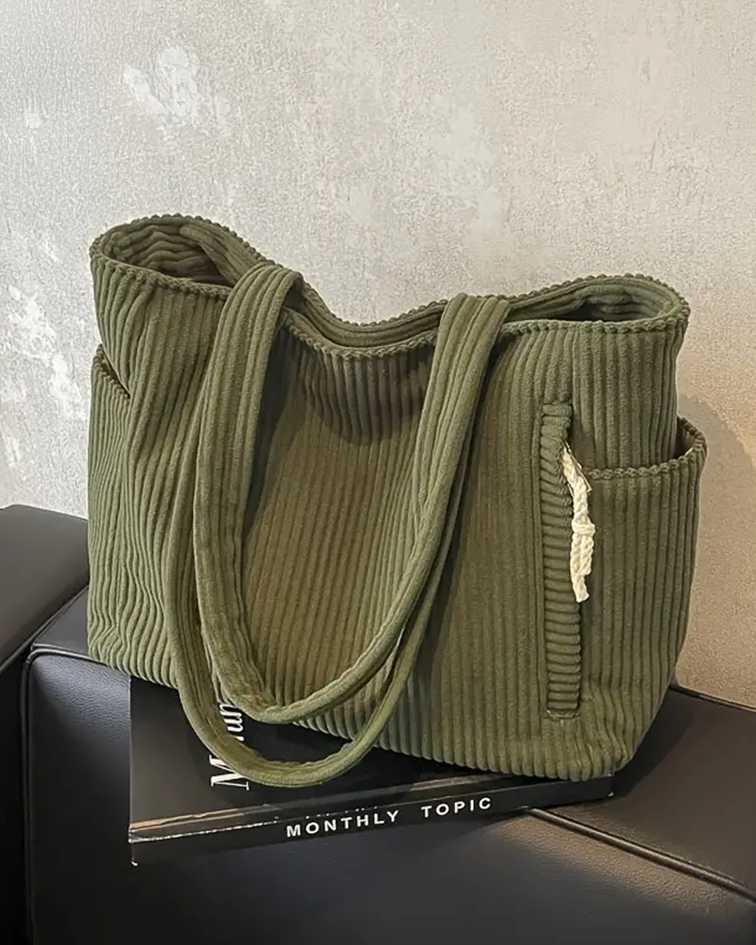 Winnie | Ribbed tote bag