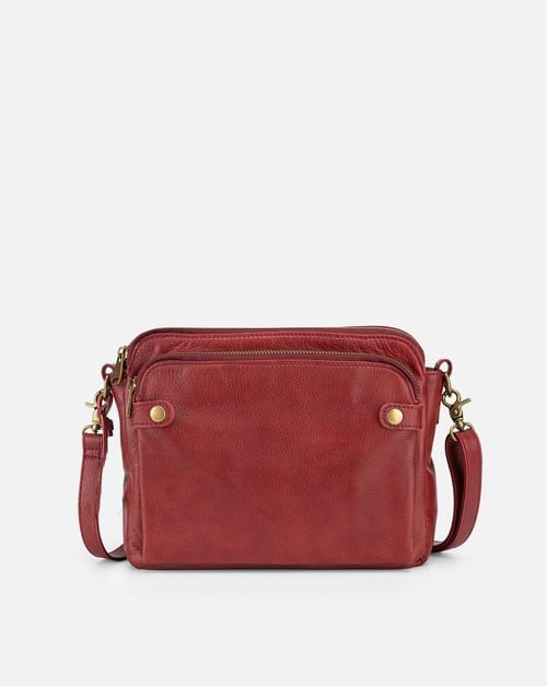 Sleek Three-Layer Crossbody Bag