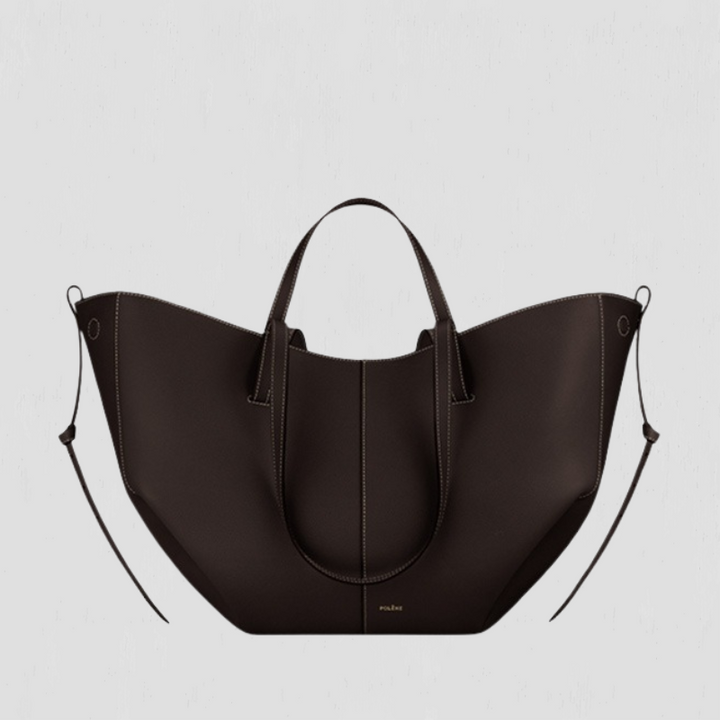 Jasmina | Shapely tote bag with side gathers