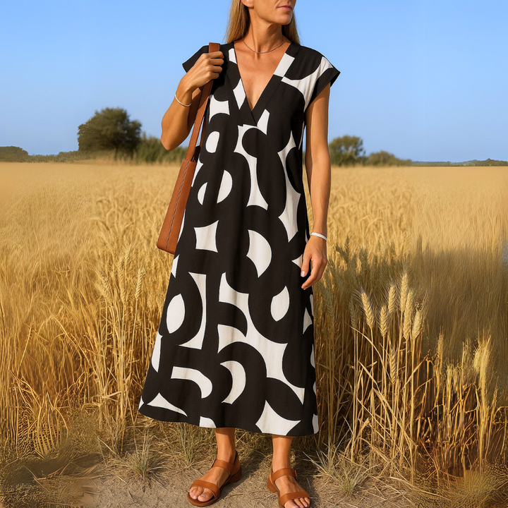 Maryan | Flowing V-neck Dress