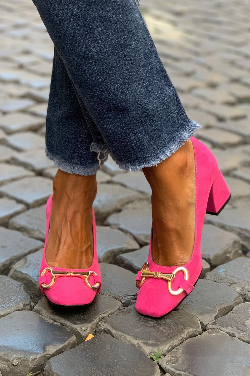 Lilly | Colorful sandals with square toe