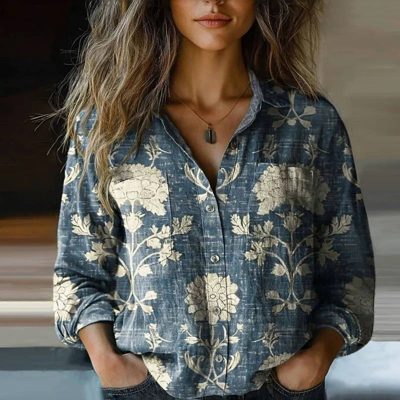 Haley | Bohemian Pattern Vintage Blouse
