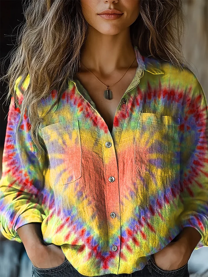 Cecile | Women's Colourful Long Sleeve Shirt