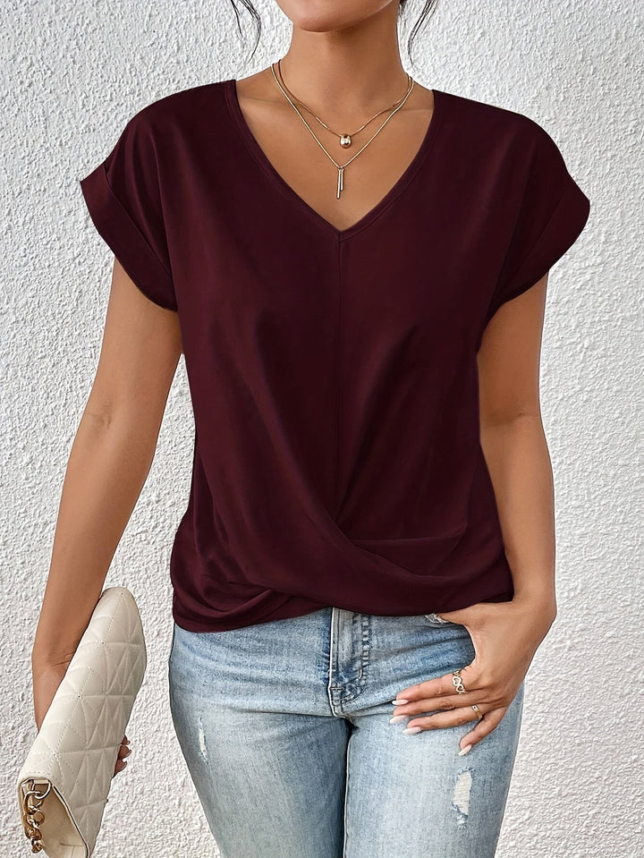 Florine | Casual T-Shirt with Sweetheart Neckline