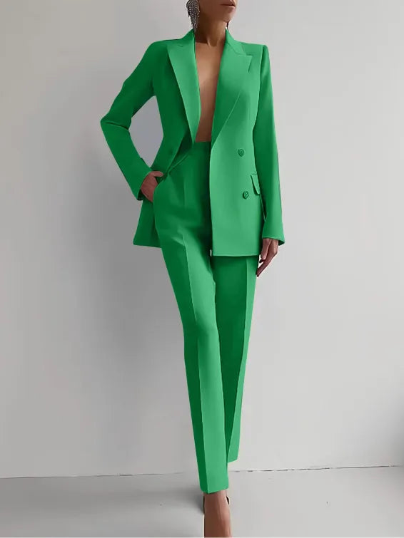 Caitlin | Tailored Cigarette Pantsuit