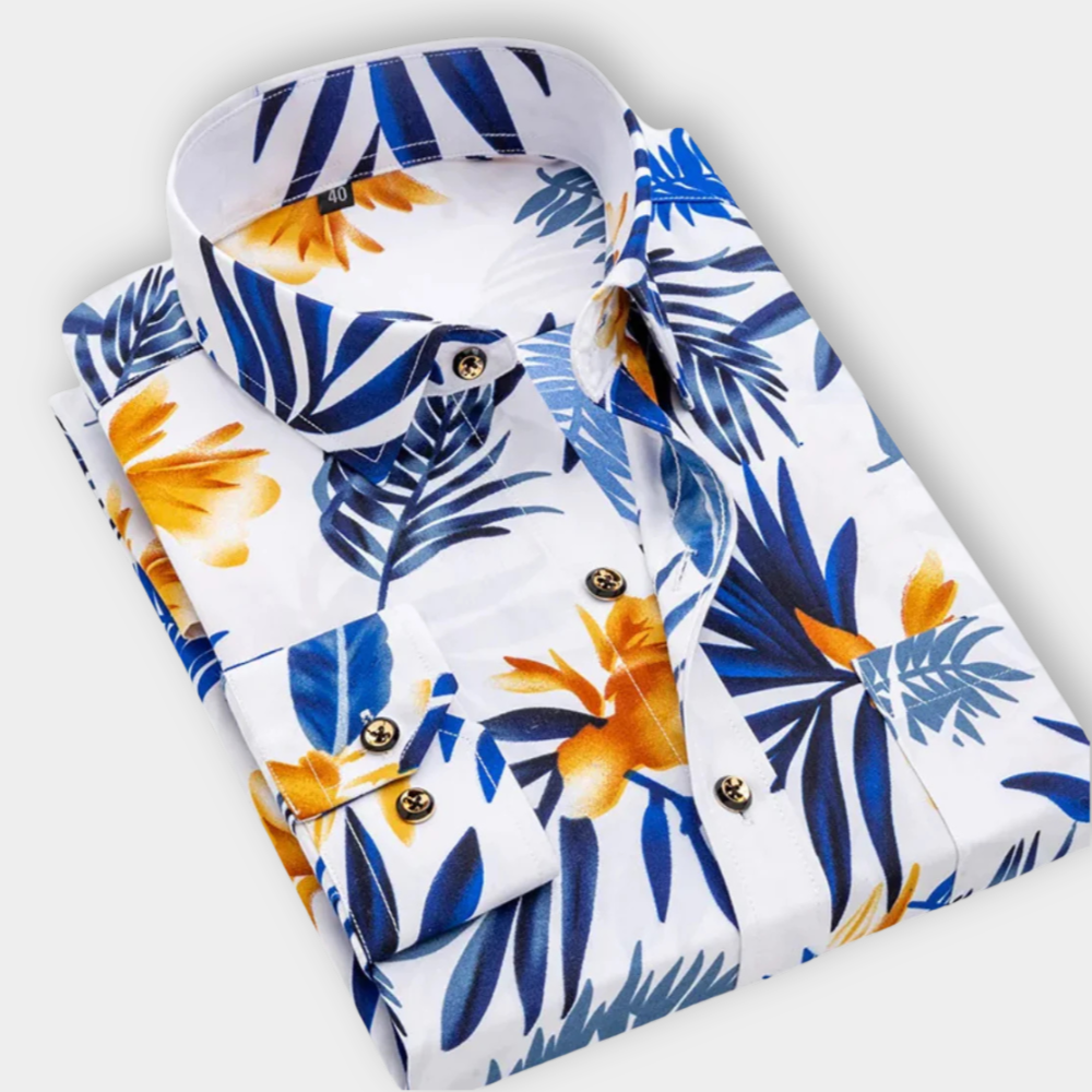 Harry | Nautical Print Shirt