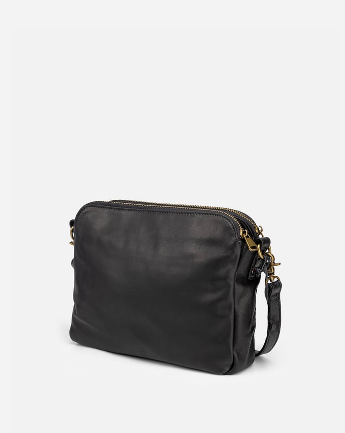 Sleek Three-Layer Crossbody Bag