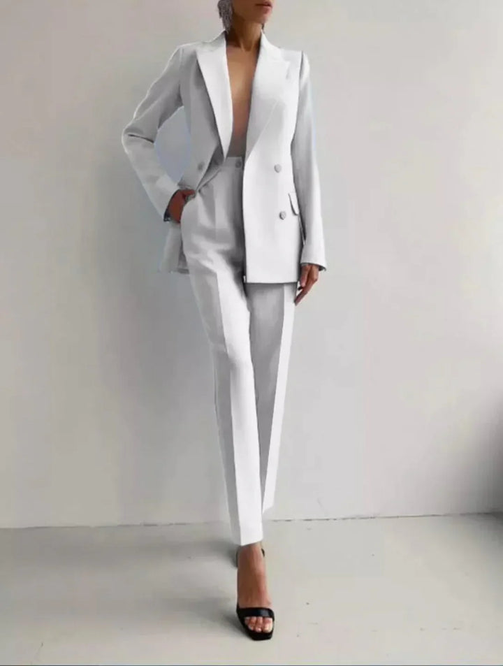 Caitlin | Tailored Cigarette Pantsuit