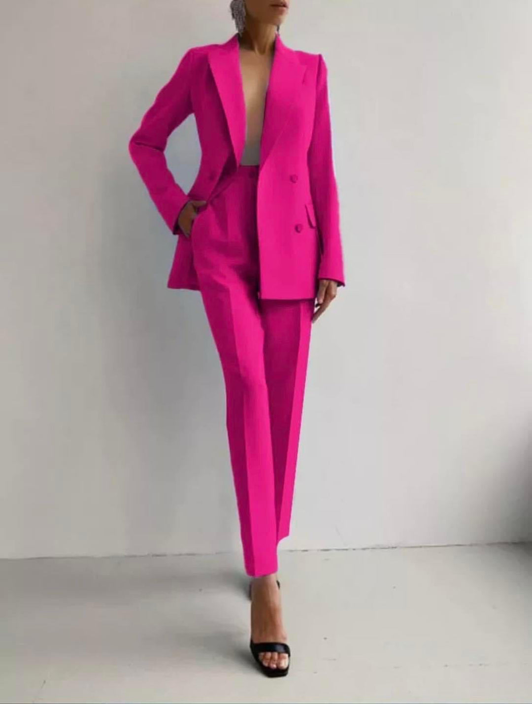 Caitlin | Tailored Cigarette Pantsuit
