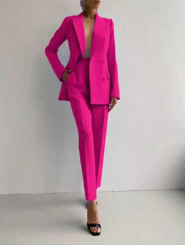 Caitlin | Tailored Cigarette Pantsuit