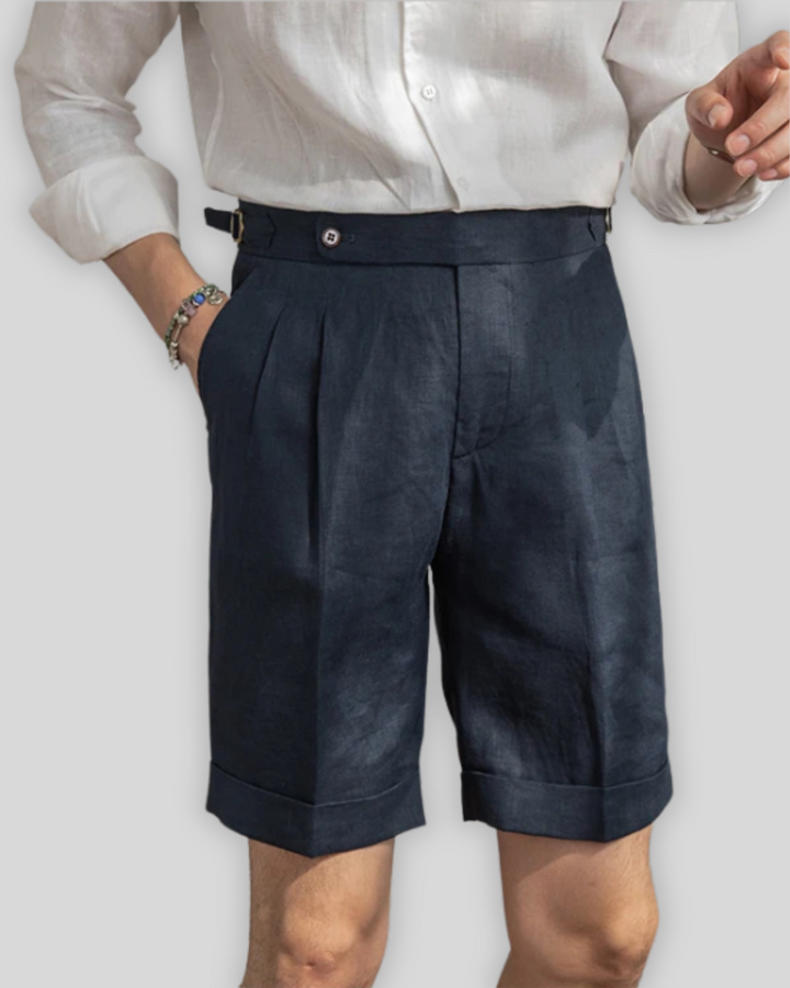 Oxford Pleated Short Trousers