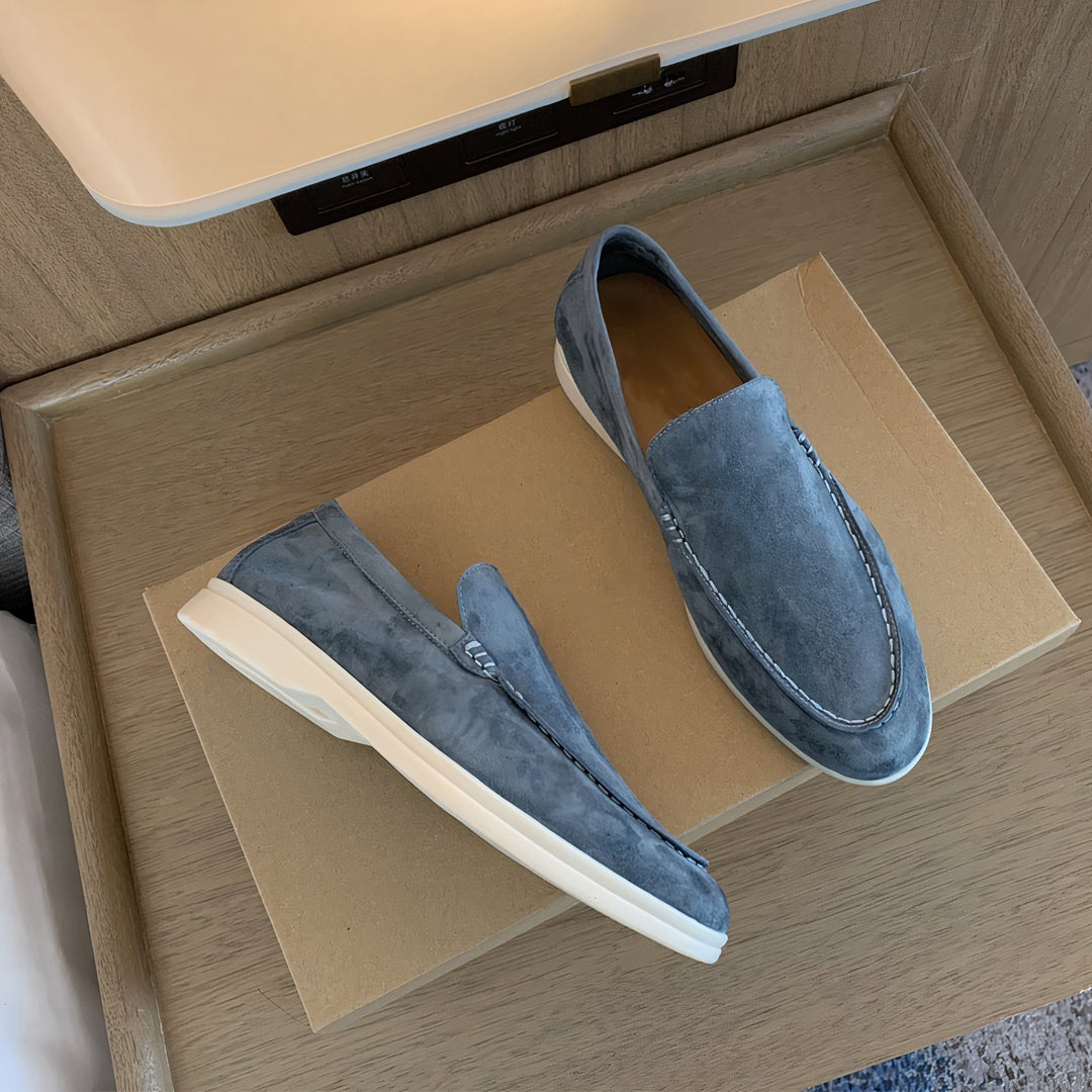 Minimal Suede Loafers