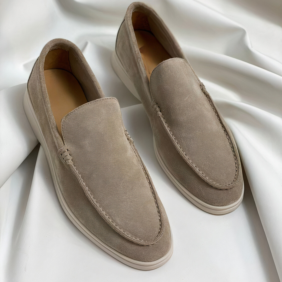 Minimal Suede Loafers