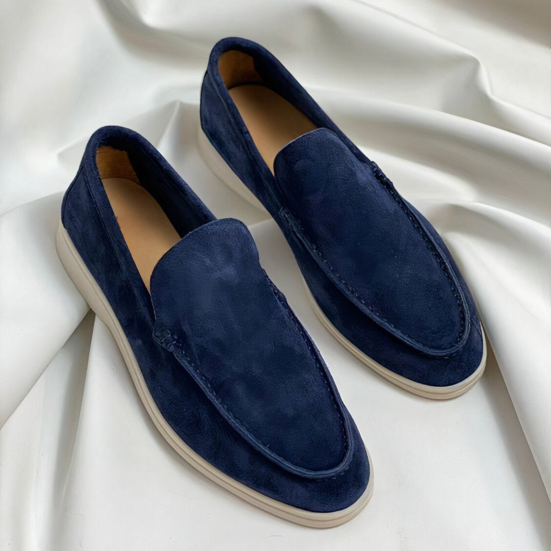 Minimal Suede Loafers