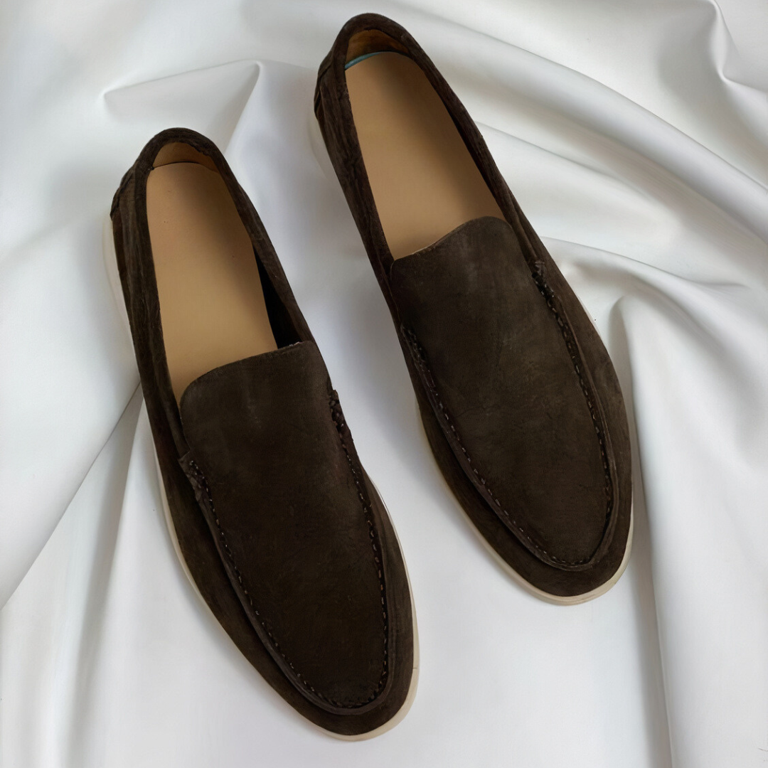 Minimal Suede Loafers