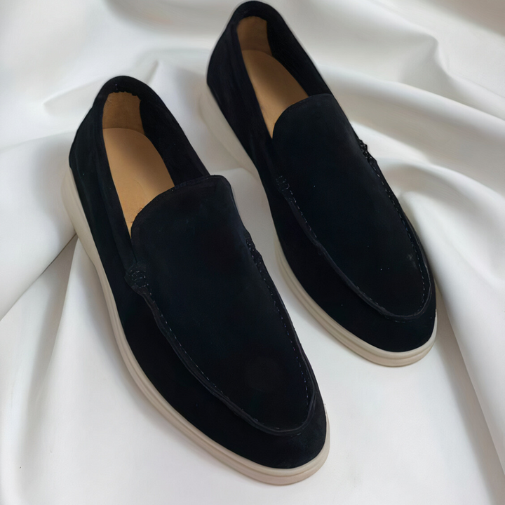 Minimal Suede Loafers
