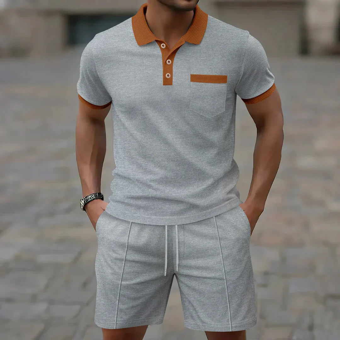 Polo and Shorts Summer Set in Cotton