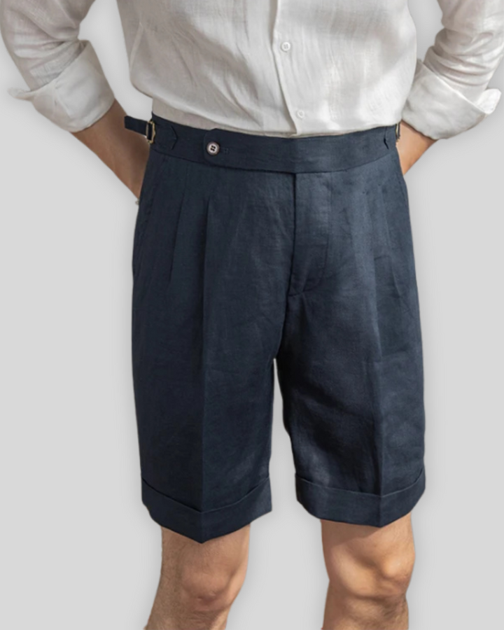 Oxford Pleated Short Trousers