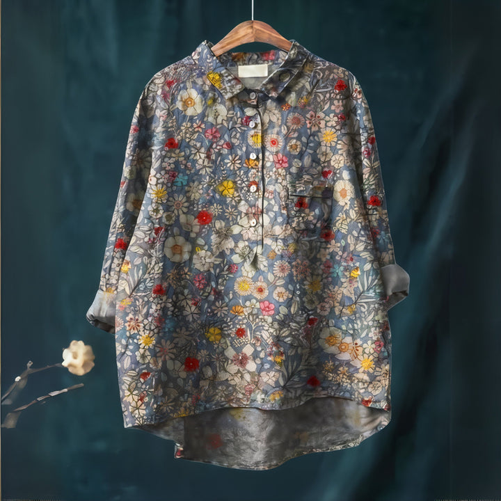 Fiona | Blouse with Romantic Floral Print