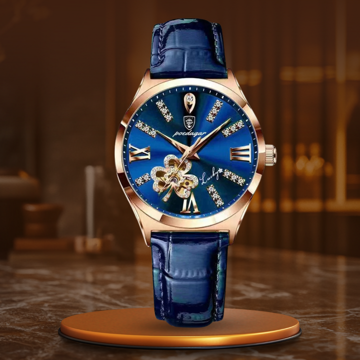 Moon phase dial bracelet watch