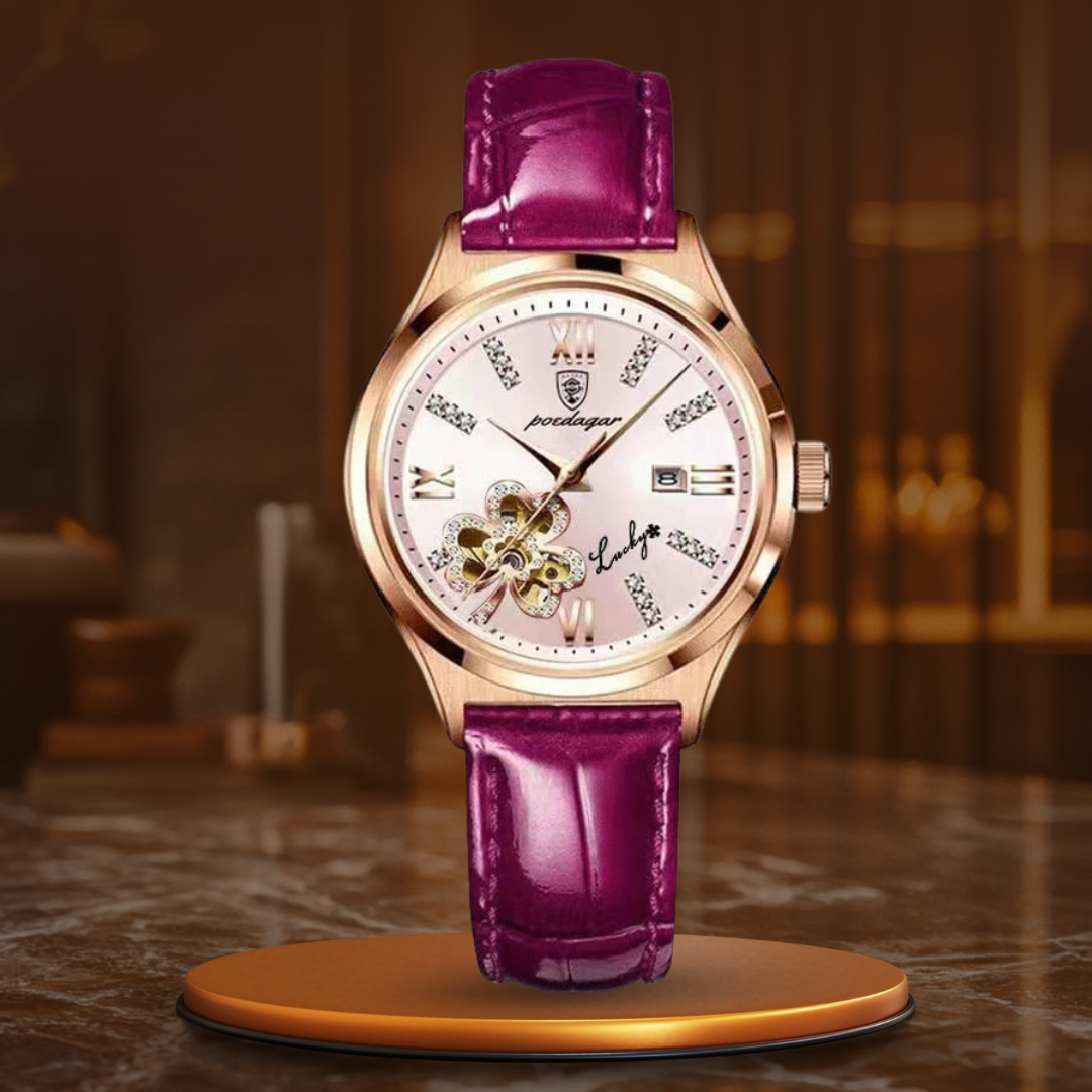 Moon phase dial bracelet watch