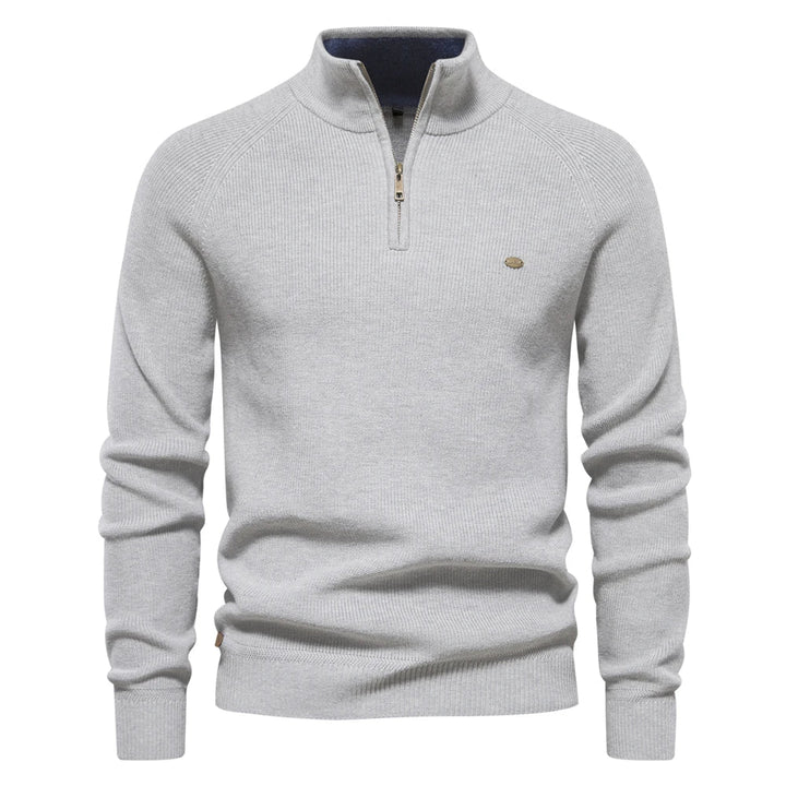 Luciano | Men's High Collar Knitted Sweater
