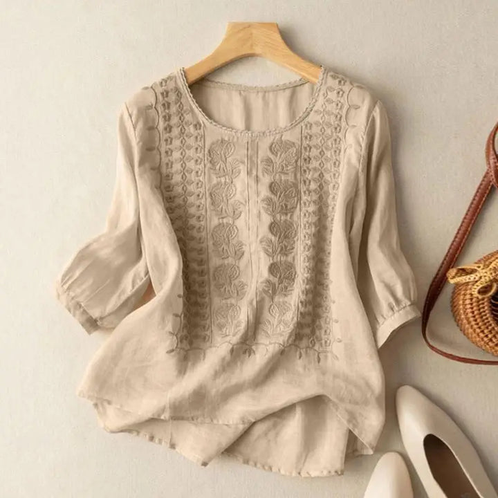Daisy | Embroidered Relaxed Blouse